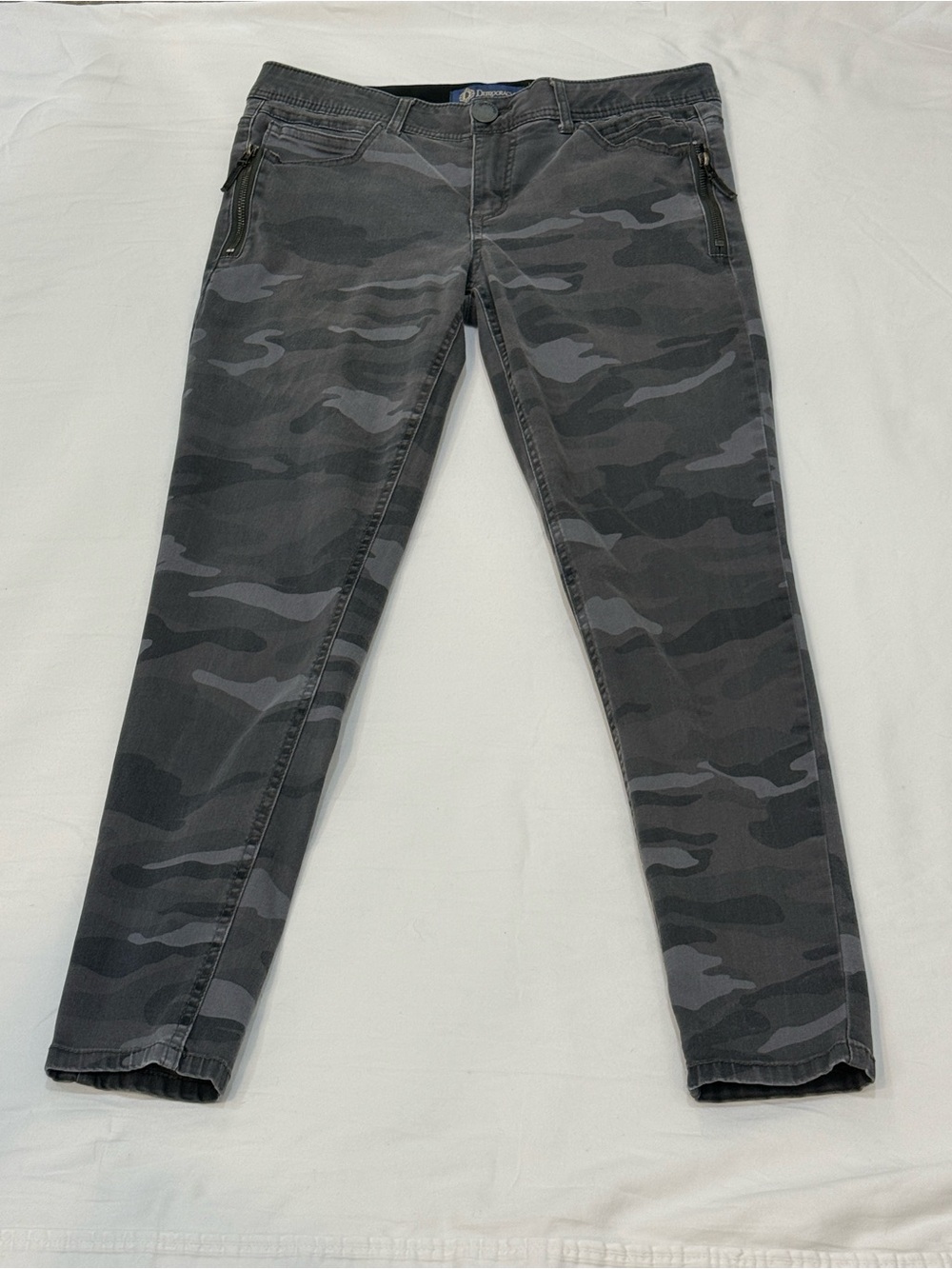 Democracy “Ab” solution Straight Leg Camo Pants in Gray and Black
